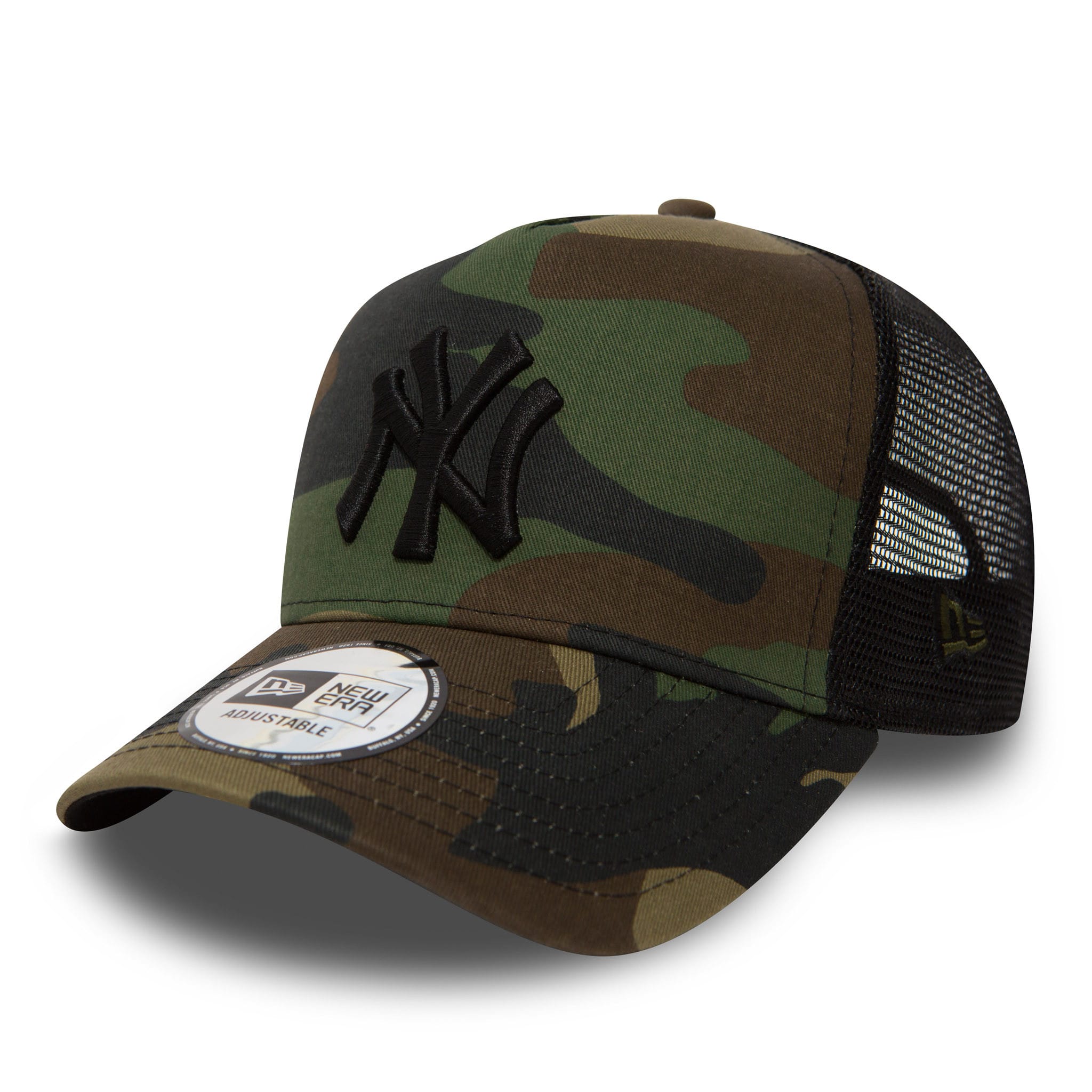New York Yankees Clean Camo A-Frame Trucker Cap-kentox