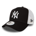 New York Yankees Clean Black A-Frame Trucker Cap-kentox