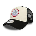 New Era Outdoor Washed Black 9FORTY A-Frame Trucker Adjustable Cap-kentox
