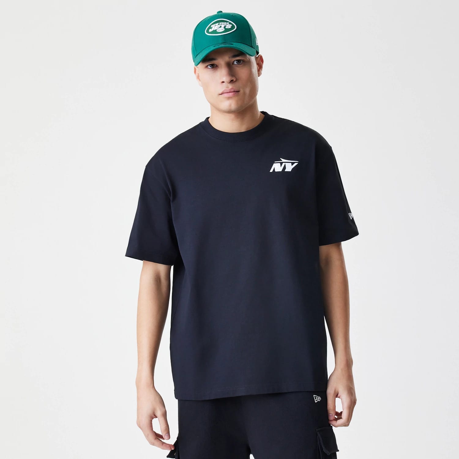 New York Jets NFL Black Oversized T-Shirt-kentox