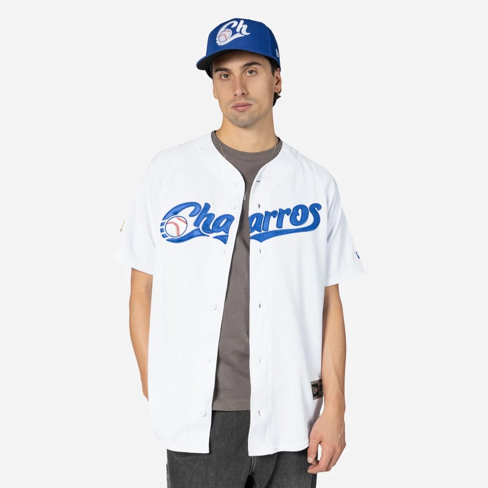 Charros De Jalisco Mexico LMB On Field White On-Field Jersey-kentox