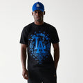 LA Dodgers MLB Paisley Black Oversized T-Shirt-kentox