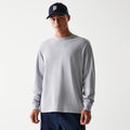 New Era 90s Vibe Grey Long Sleeve T-Shirt-kentox