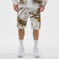 New Era Earthy Skin Real Tree Snow Oversized Shorts-kentox