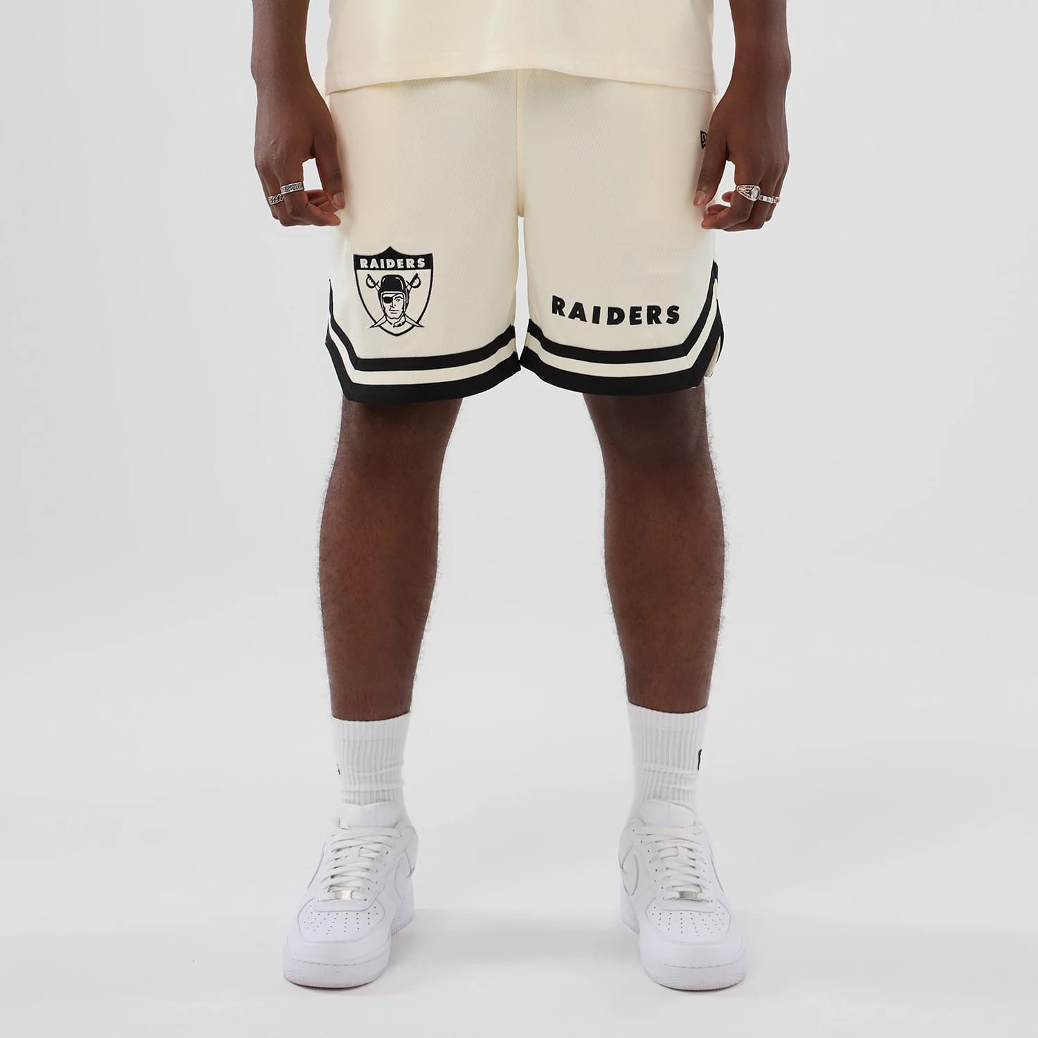 Las Vegas Raiders NFL Historic Cream Shorts-kentox