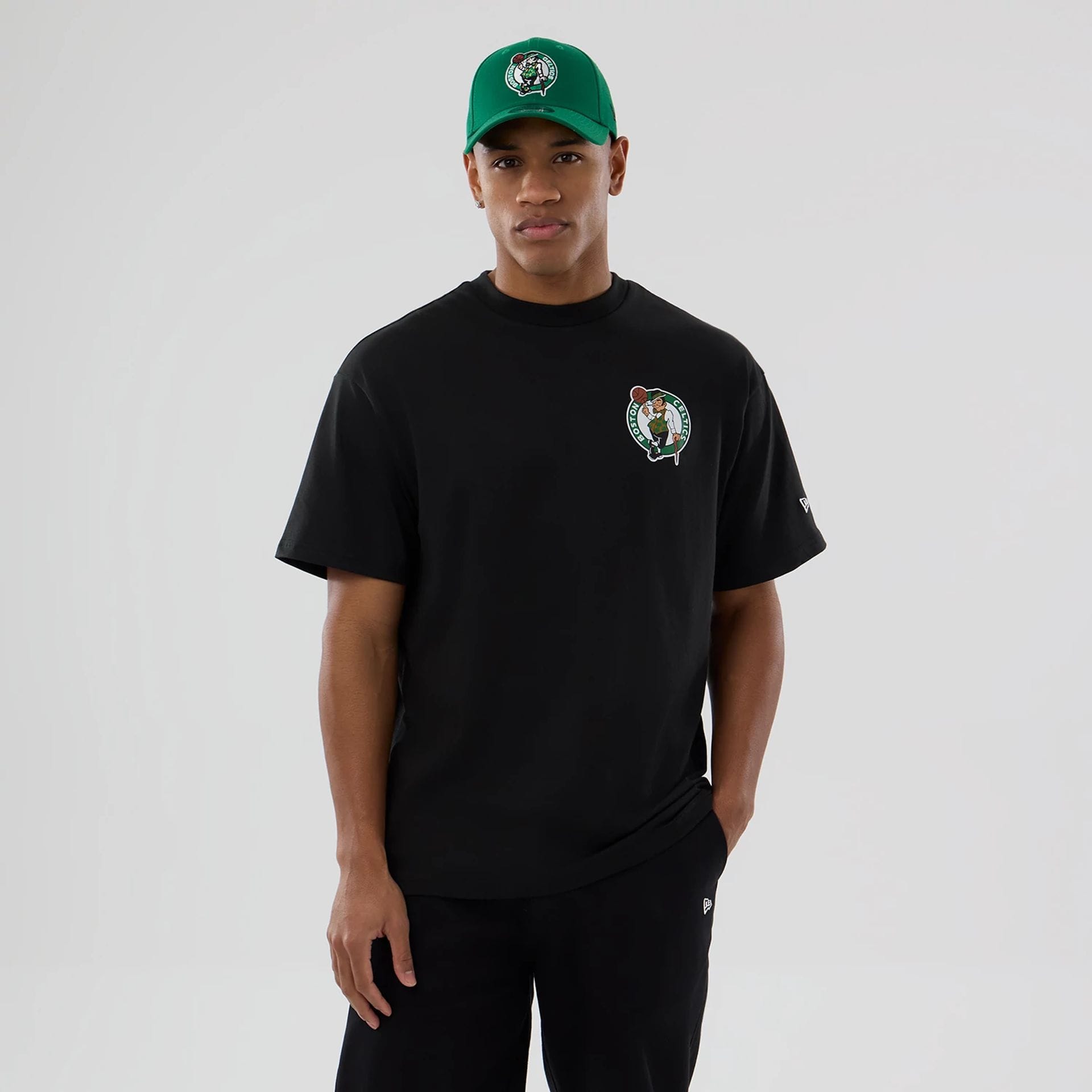Boston Celtics NBA logo Black T-Shirt-kentox