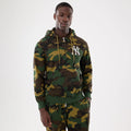 New York Yankees MLB Woodland Camo 2 Way Full Zip Hoodie-kentox