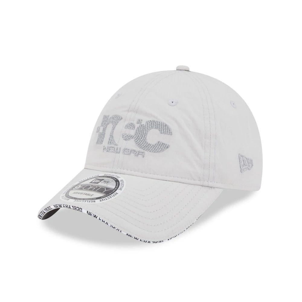 New Era NEC Logo White 9FORTY Unstructured Adjustable Cap-kentox
