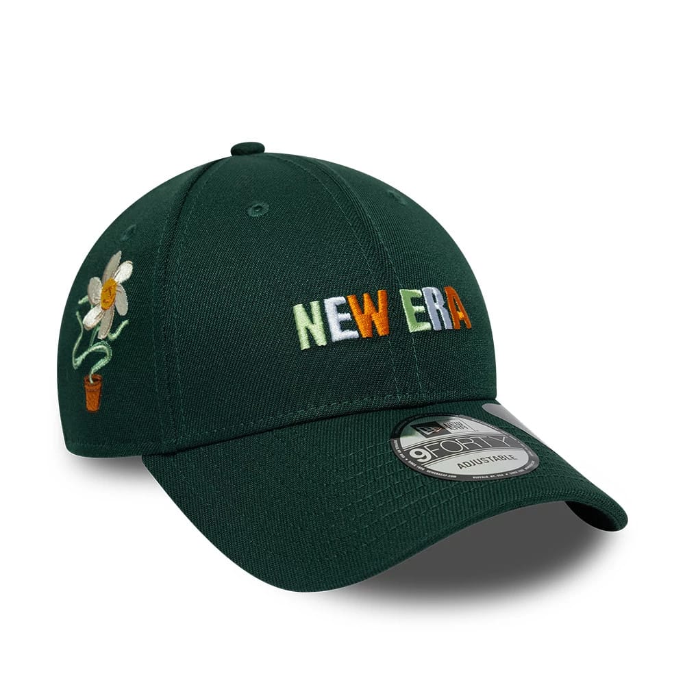 New Era Earth Day Dark Green 9FORTY Adjustable Cap-kentox