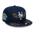 New York Mets MLB Garden Dark Blue 59FIFTY Fitted Cap-kentox