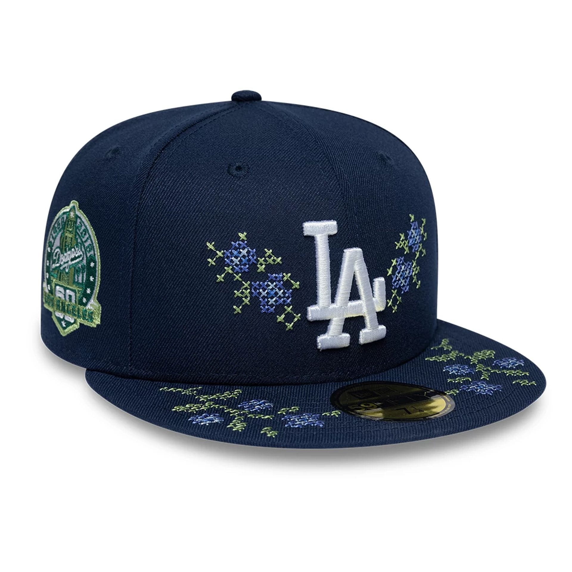 LA Dodgers MLB Garden Dark Blue 59FIFTY Fitted Cap-kentox