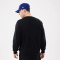 LA Dodgers MLB Retro Black Oversized Crew Neck Sweater-kentox