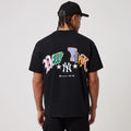 New York Yankees MLB Word Art Black T-Shirt-kentox