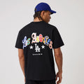LA Dodgers MLB Word Art Black T-Shirt-kentox