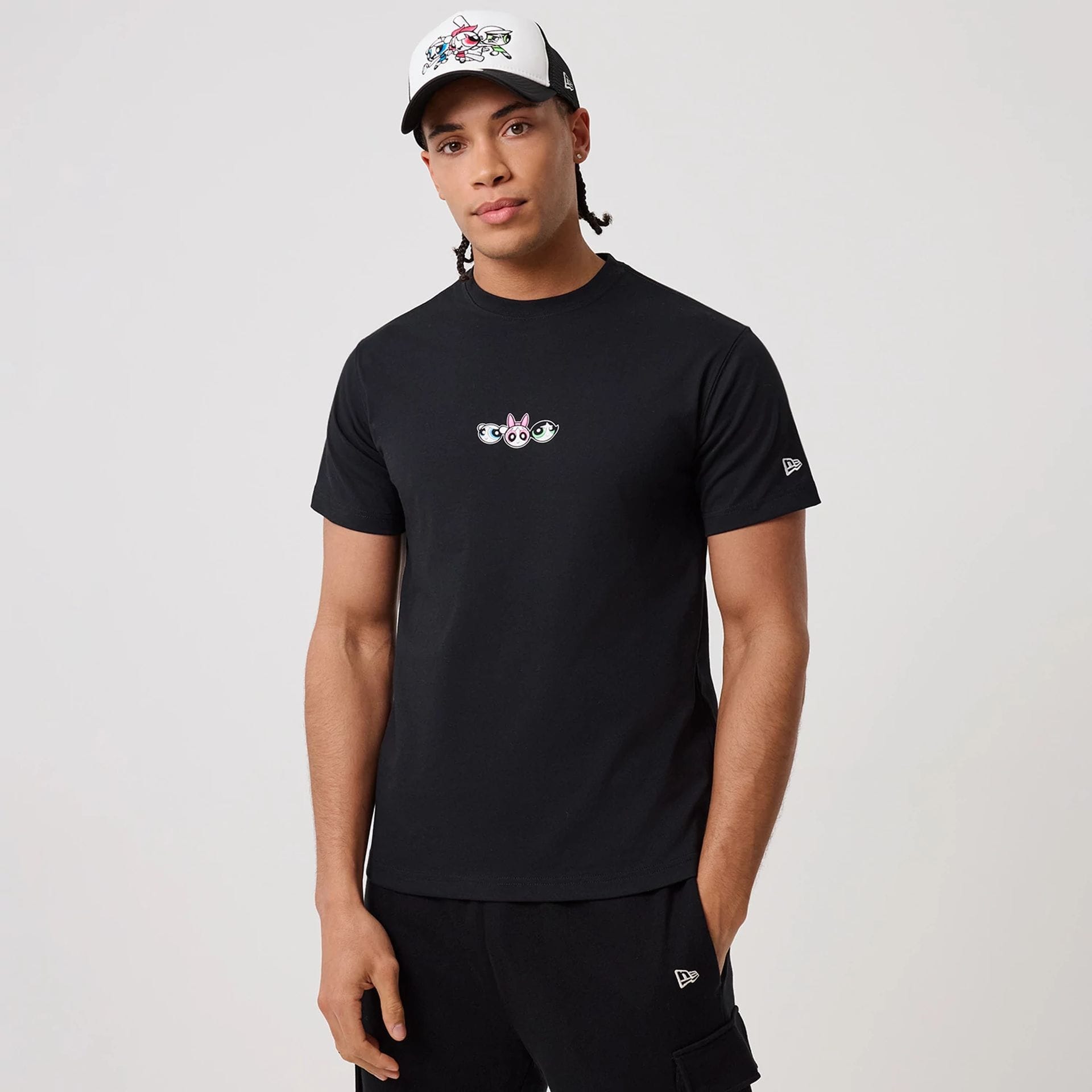 Powerpuff Girls Powerpuff Girls Black T-Shirt-kentox