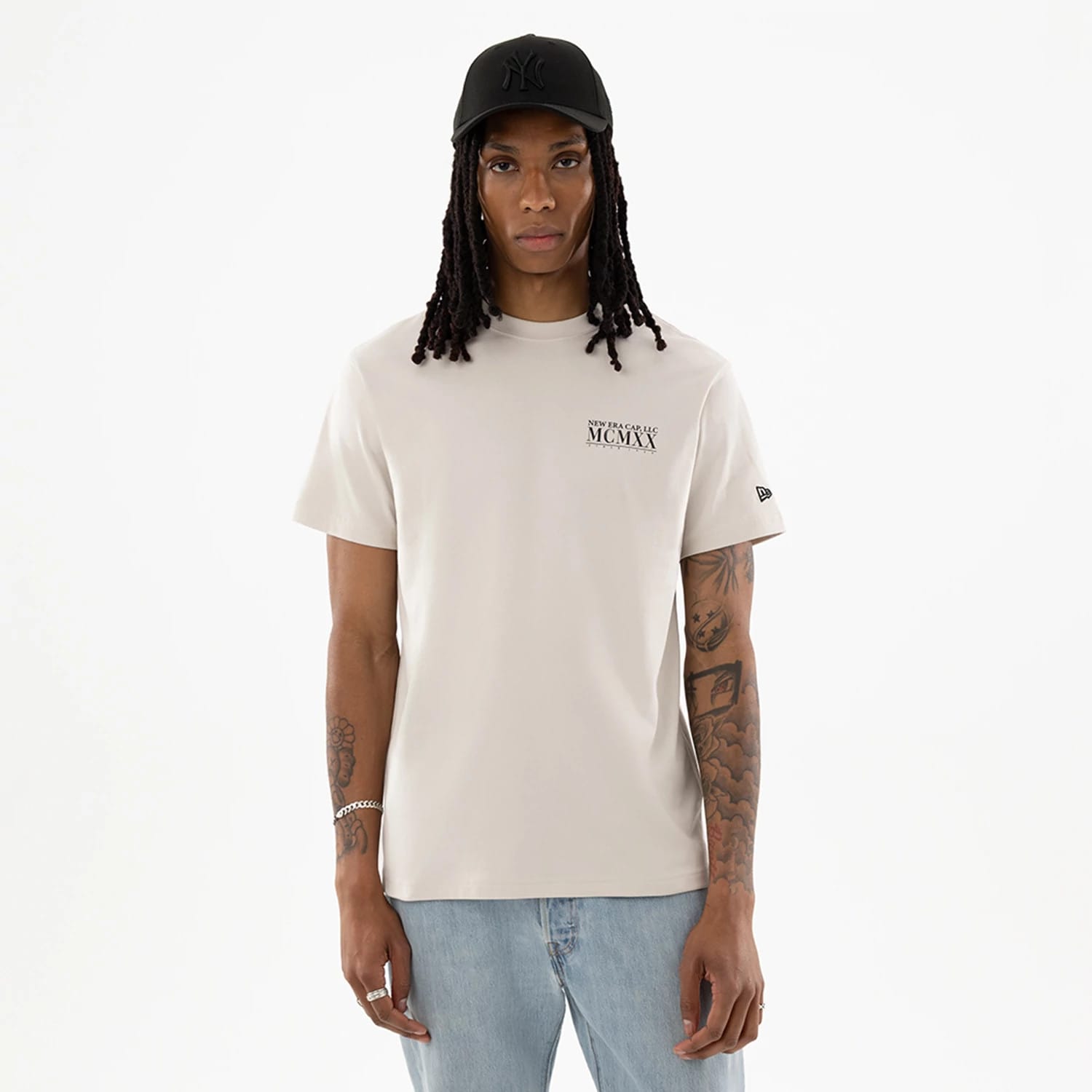New Era Heritage Cream T-Shirt-kentox