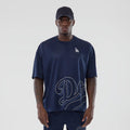 LA Dodgers MLB Mix League Blue Oversized Mesh T-Shirt-kentox
