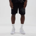 New York Yankees MLB Mix League Black Oversized Mesh Shorts-kentox