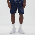 LA Dodgers MLB Mix League Blue Oversized Mesh Shorts-kentox