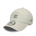 New Era Square Logo Cream Casual Classic Adjustable Cap-kentox