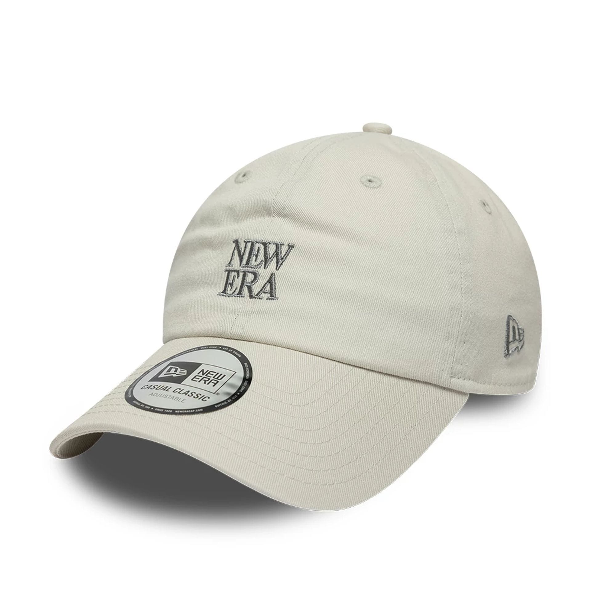 New Era Square Logo Cream Casual Classic Adjustable Cap-kentox