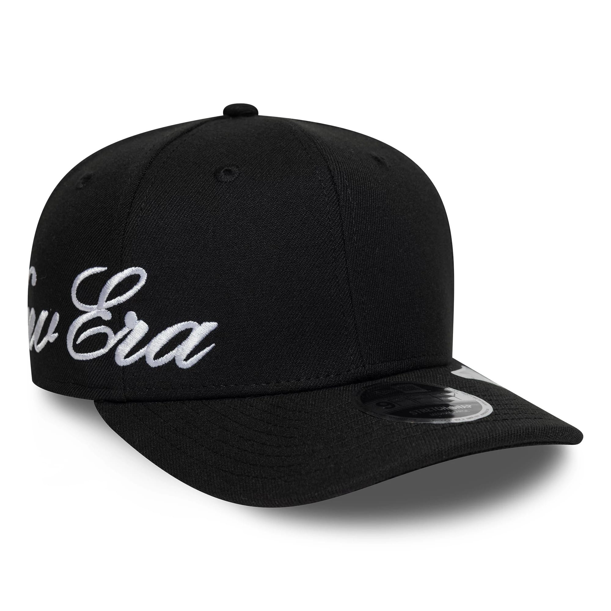 New Era Big Script Black 9FIFTY Stretch Snap Adjustable Cap-kentox