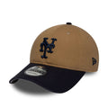 New York Mets MLB Beige 9FORTY Unstructured Adjustable Cap-kentox