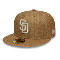 San Diego Padres MLB Straw Dark Beige 59FIFTY Fitted Cap-kentox