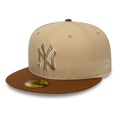 New York Yankees MLB Mocha Mousse Light Beige 59FIFTY Fitted Cap-kentox