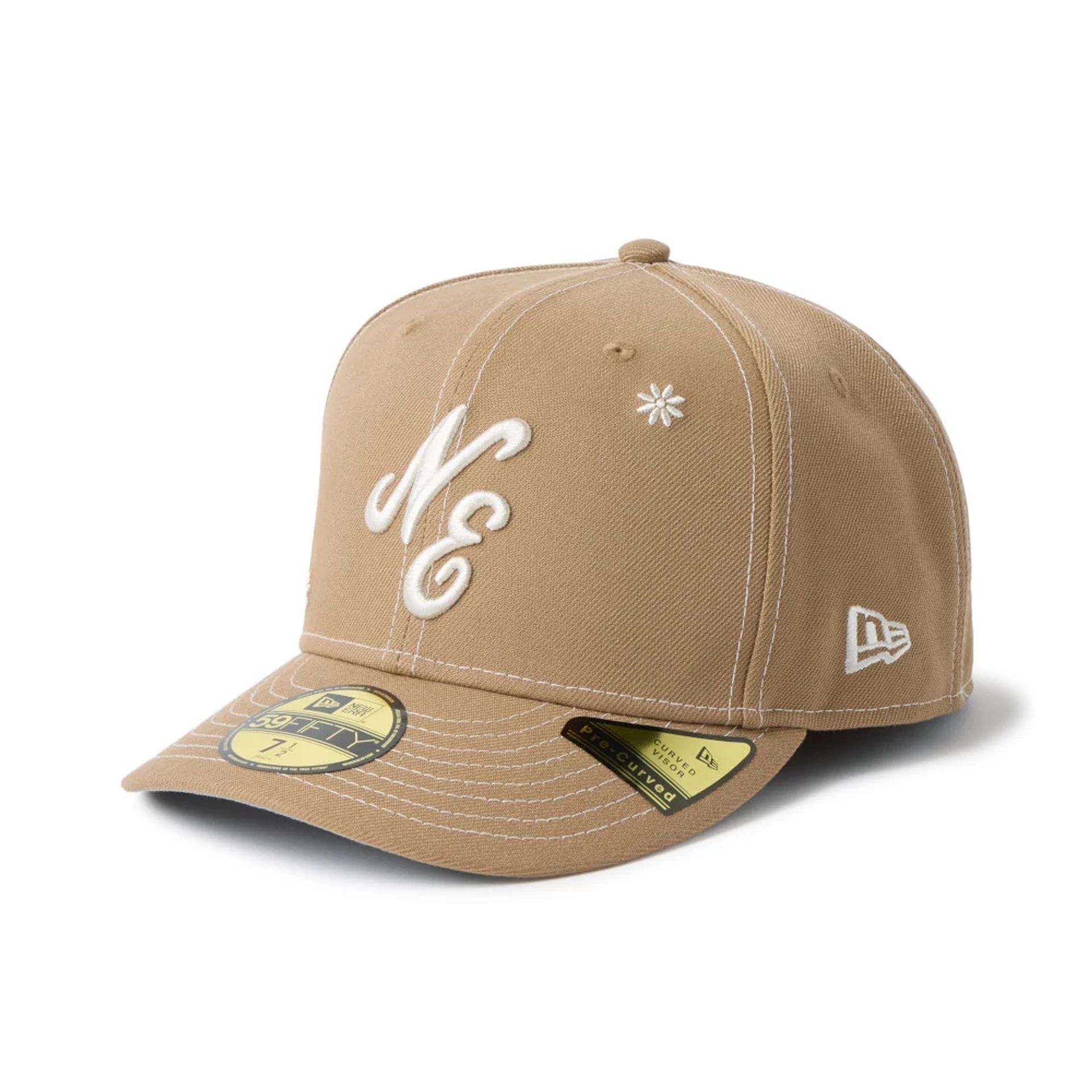 New Era Floral Beige 59FIFTY Fitted Cap-kentox
