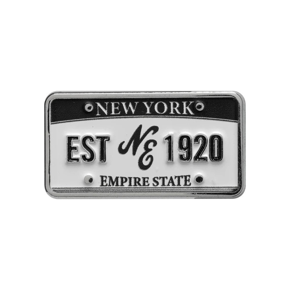 New Era License Plate Silver Pinbadge-kentox