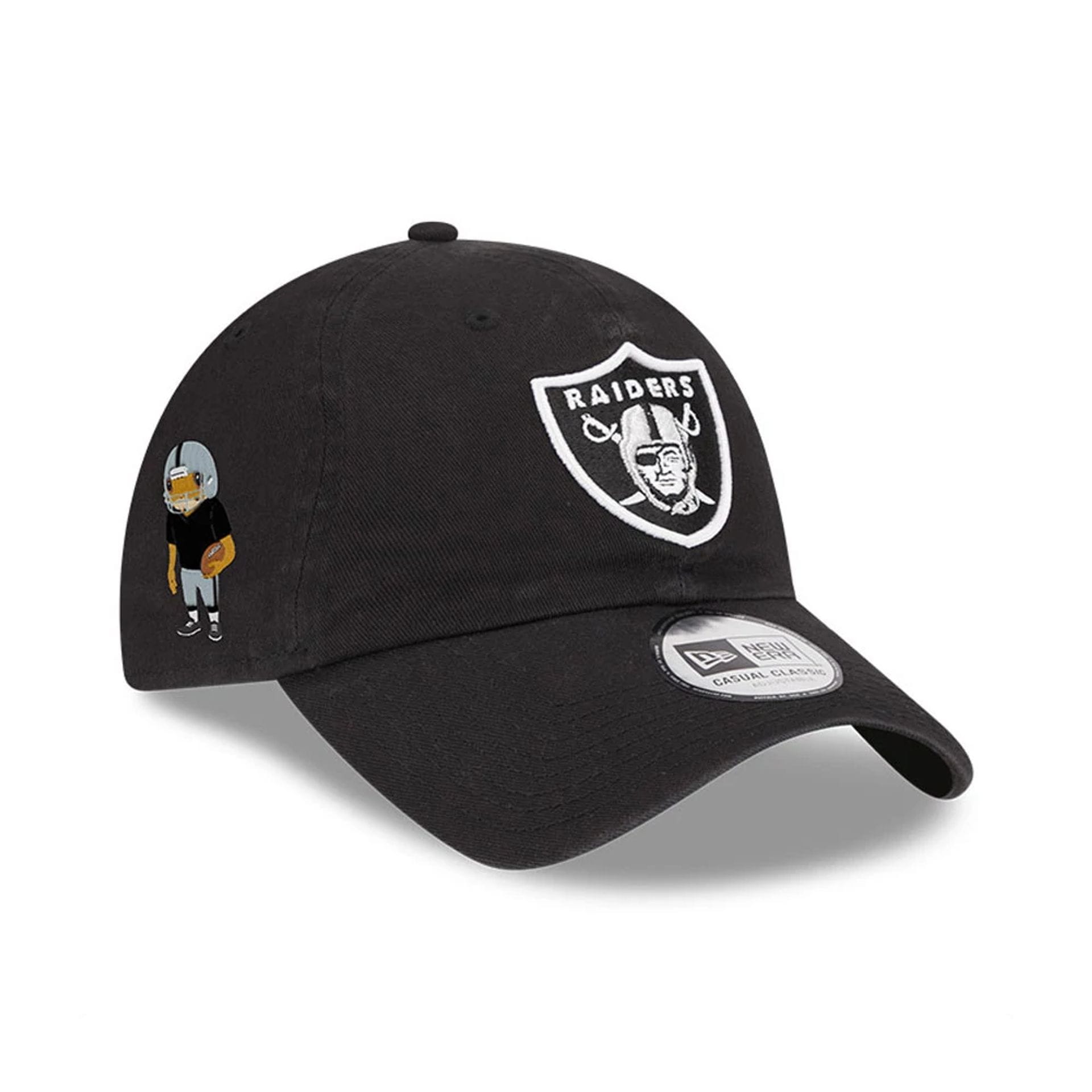 Las Vegas Raiders NFL X Bad Bunny Black Casual Classic Adjustable Cap-kentox
