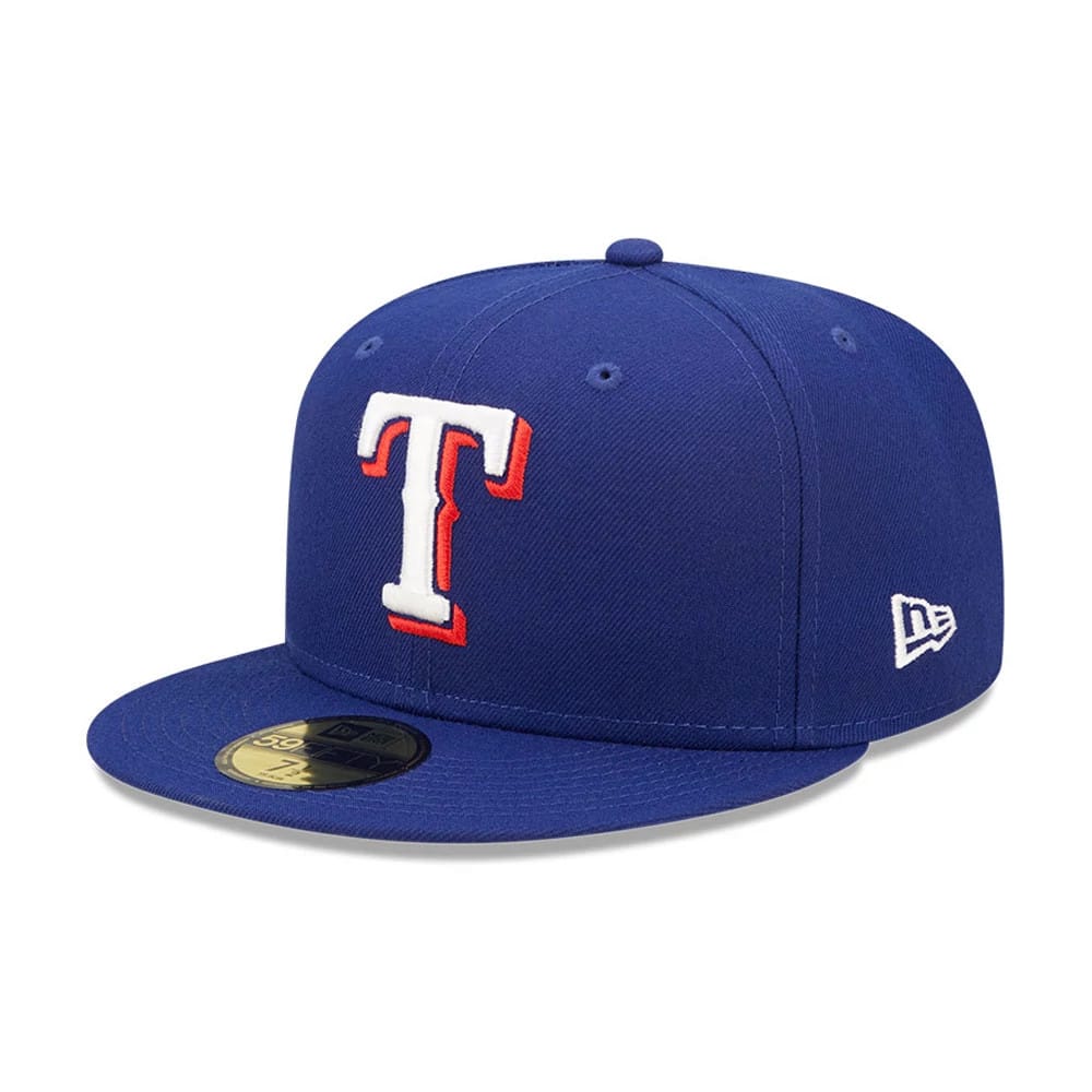 MLB Authentic On Field Texas Rangers Blue 59FIFTY Fitted Cap-kentox