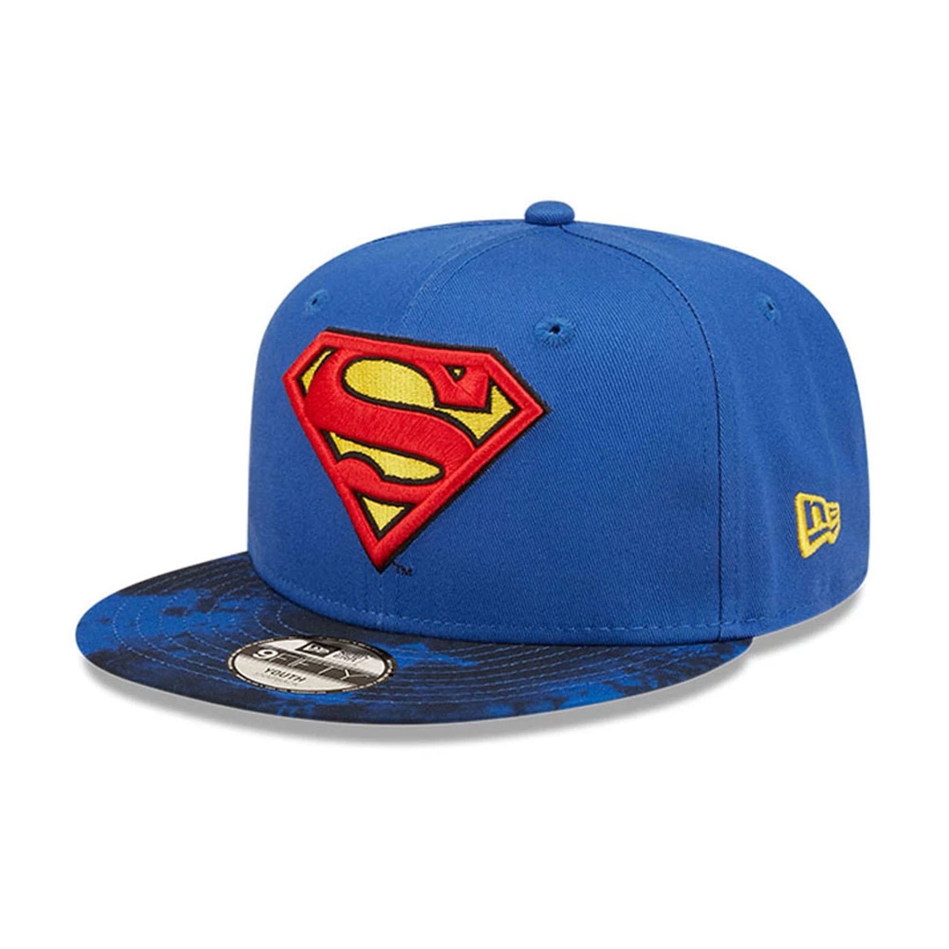 Youth DC Superman Blue 9FIFTY Snapback Adjustable Cap-kentox