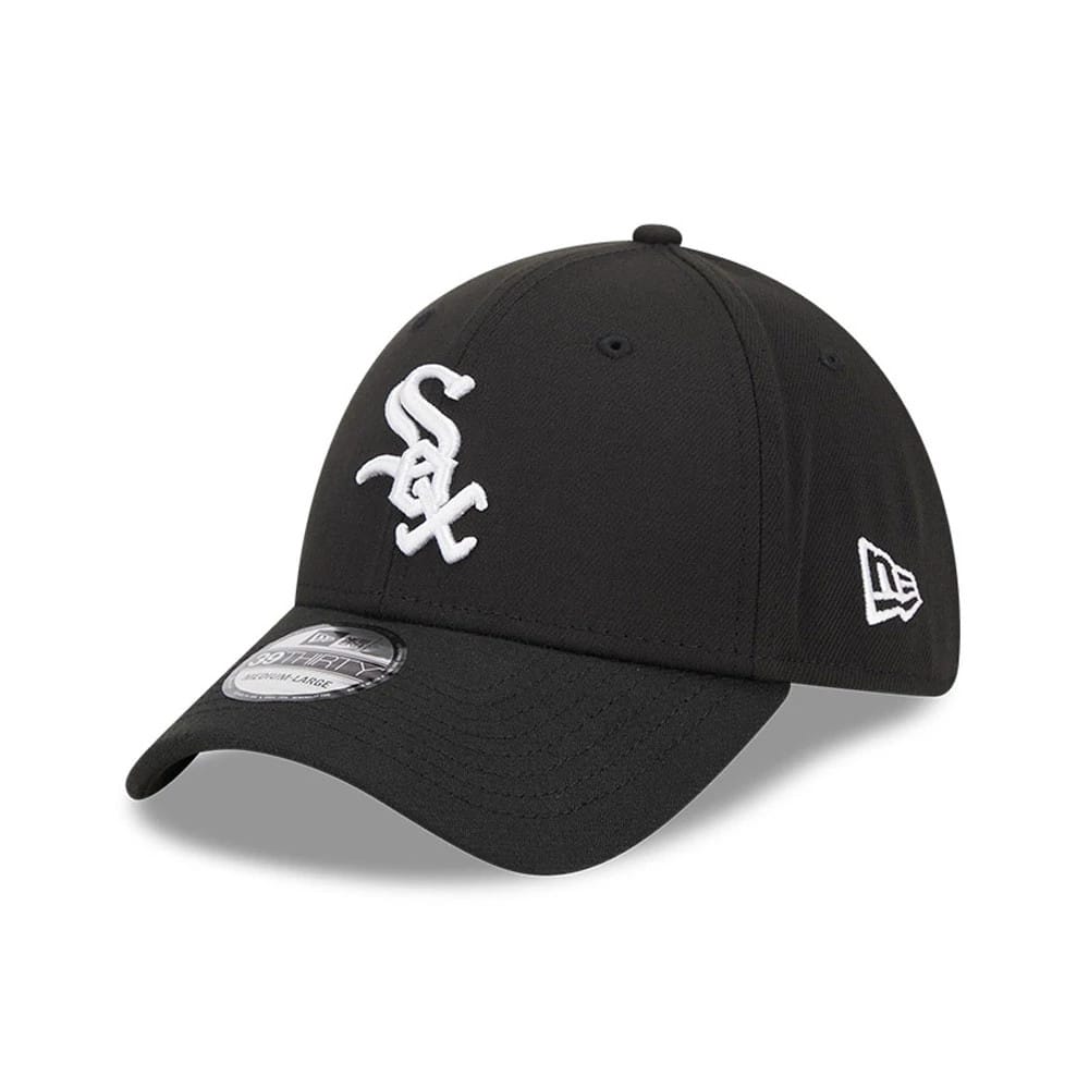 Chicago White Sox MLB Evergreen Black 39THIRTY Stretch Fit Cap-kentox