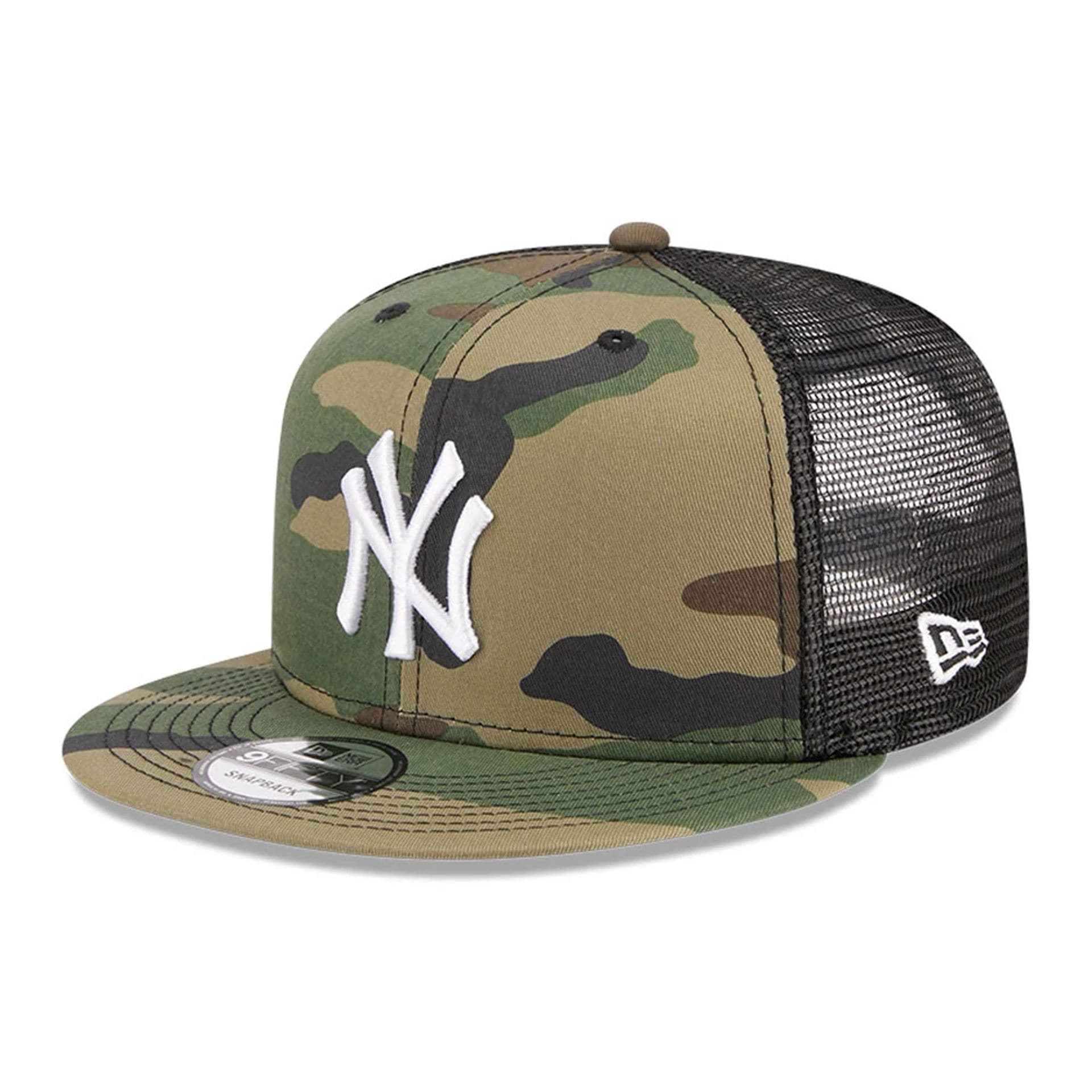 New York Yankees MLB Evergreen Camo 9FIFTY Trucker Adjustable Cap-kentox