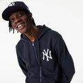 New York Yankees MLB Essential Navy Full Zip Hoodie-kentox