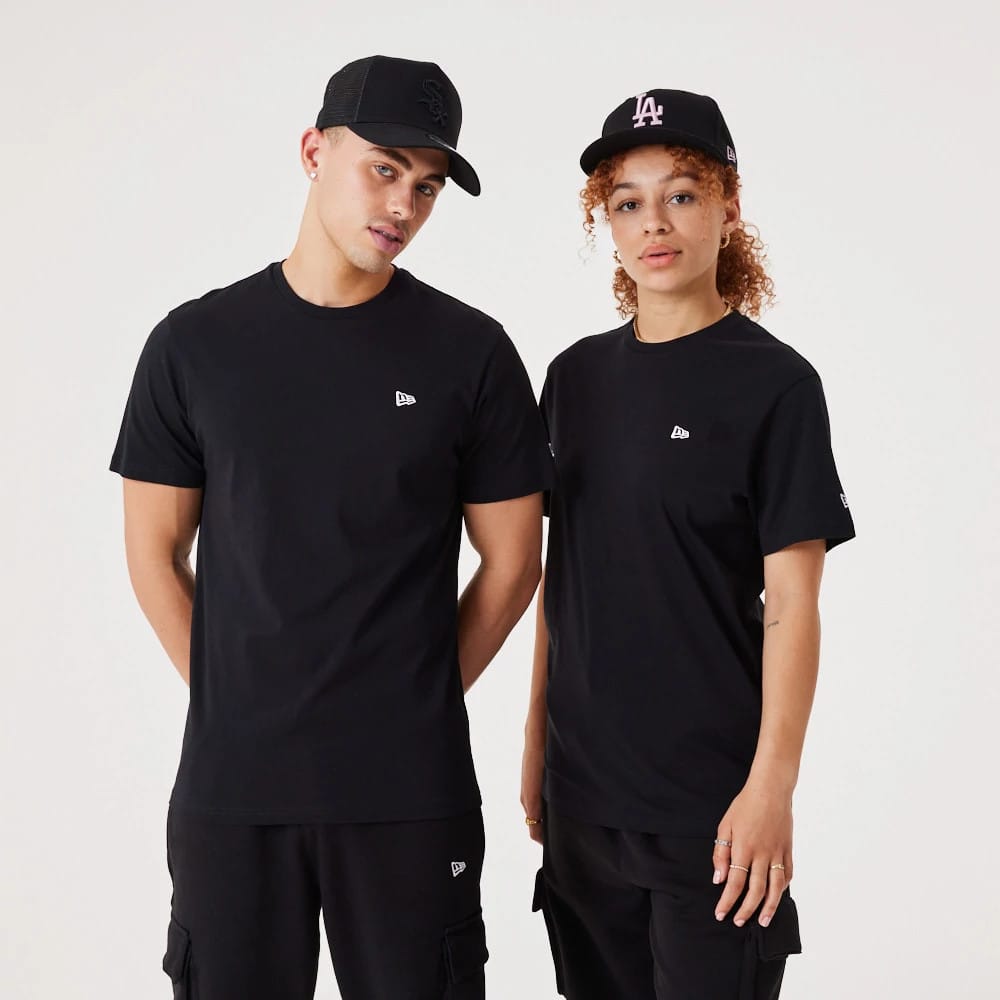 New Era Essential Black T-Shirt-kentox