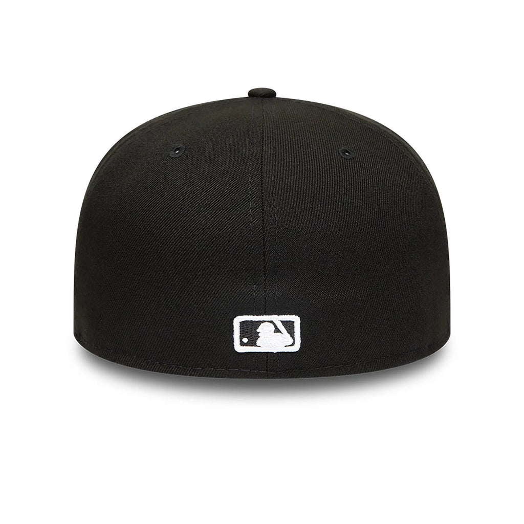 Anaheim Angels MLB Black and White 59FIFTY Fitted Cap-kentox
