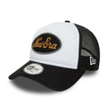 New Era Youth Black Oval Trucker Cap-kentox