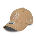 New York Yankees Womens Washed Beige 9TWENTY Adjustable Cap-kentox