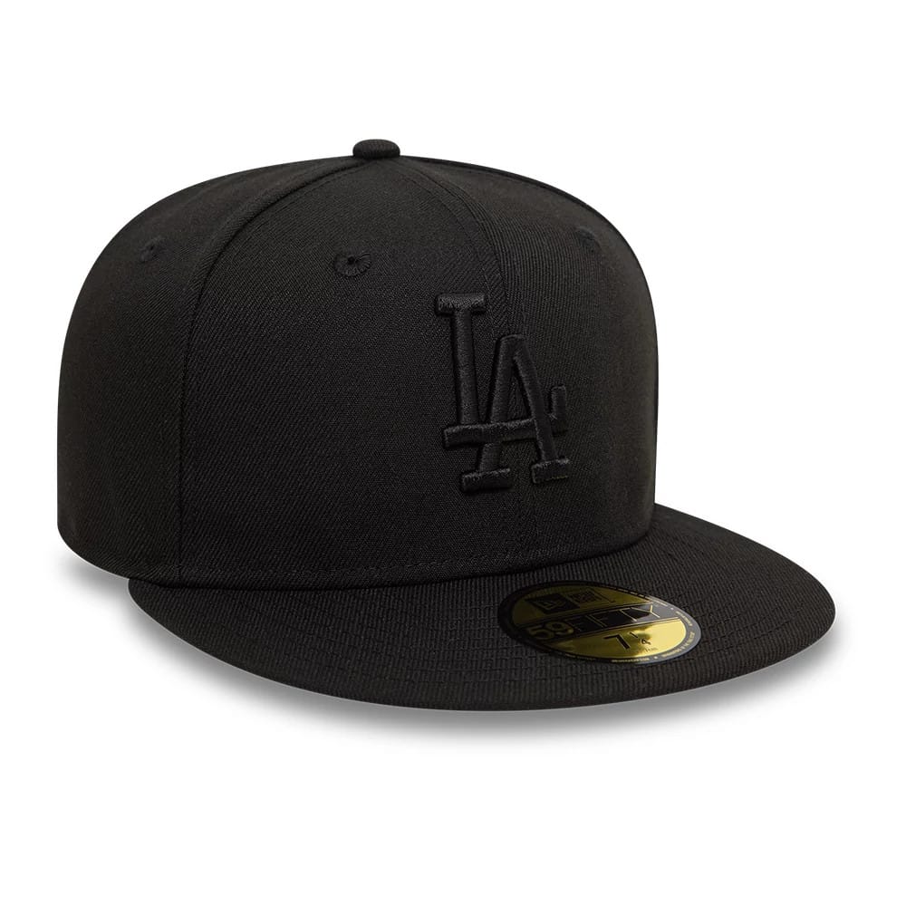 LA Dodgers League Essential Black 59FIFTY Fitted Cap-kentox