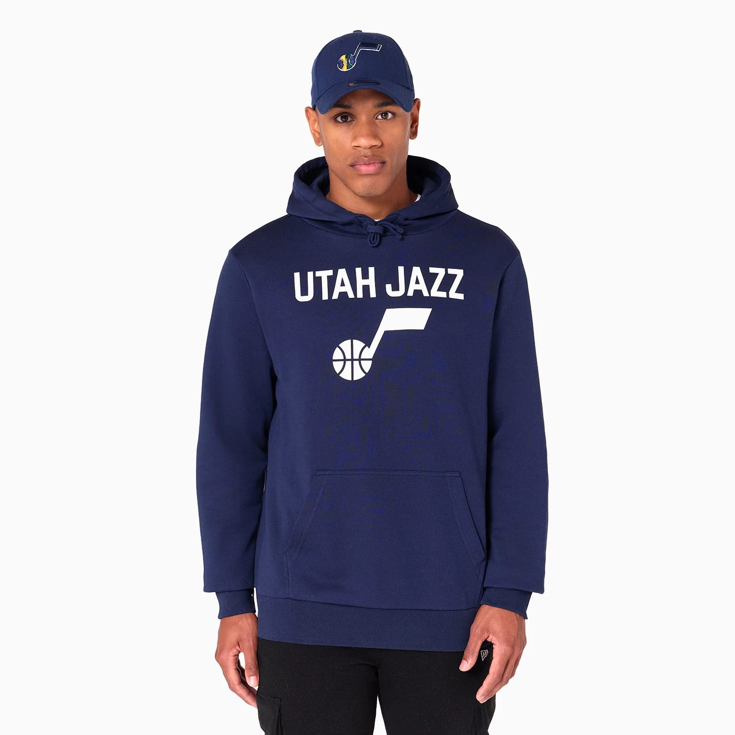Utah Jazz NBA Navy Pullover Hoodie-kentox