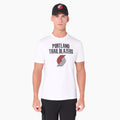 Portland Trail Blazers NBA White T-Shirt-kentox