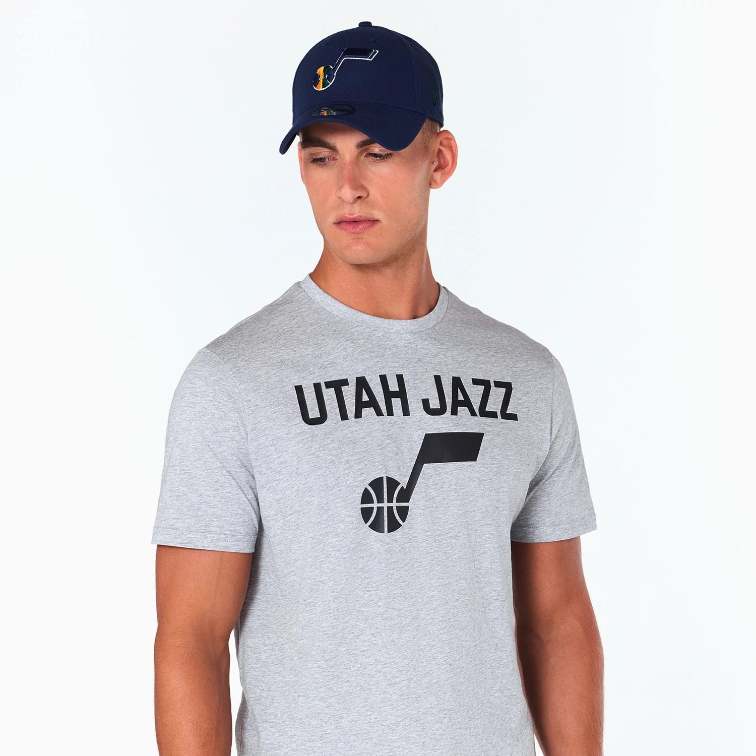 Utah Jazz NBA Grey T-Shirt-kentox