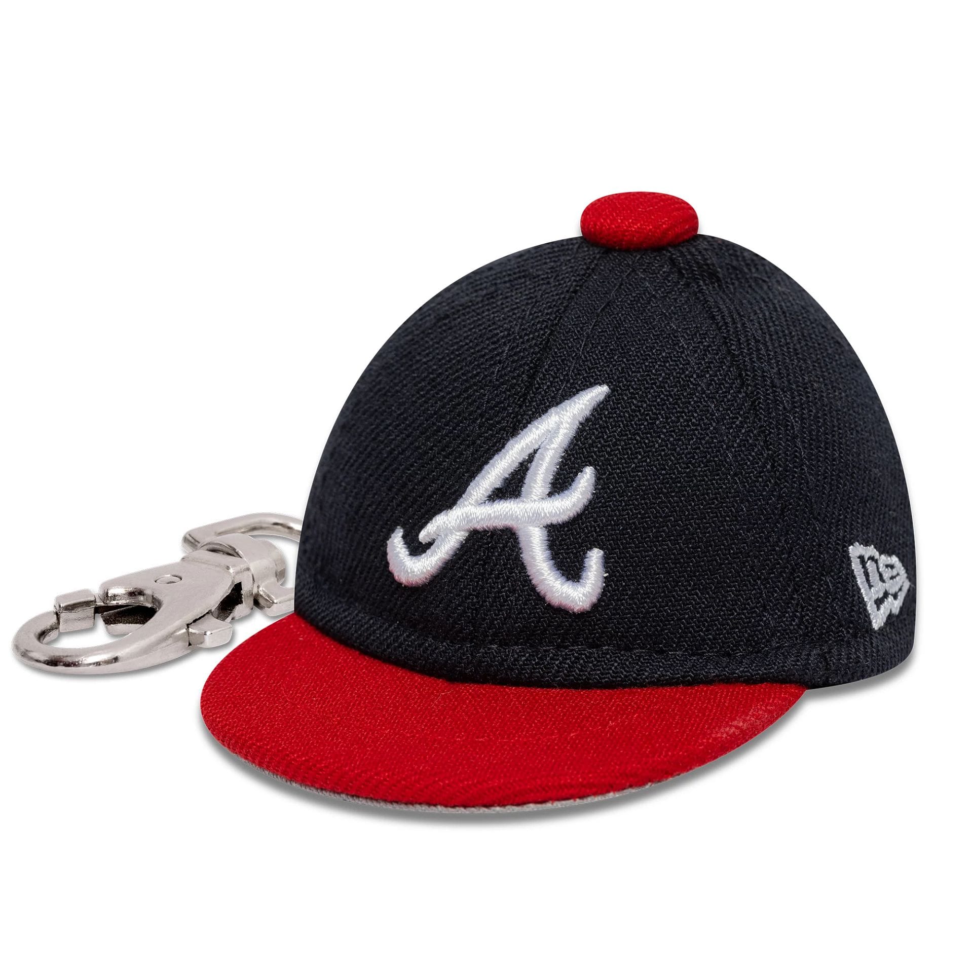 Atlanta Braves MLB Mini Cap Navy Key Chain-kentox