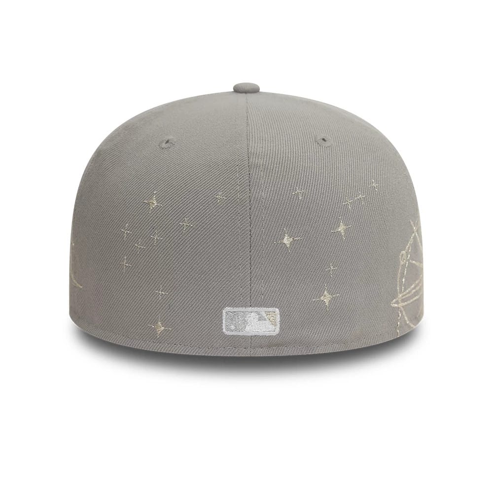 Atlanta Braves MLB Zodiac Grey 59FIFTY Fitted Cap-kentox