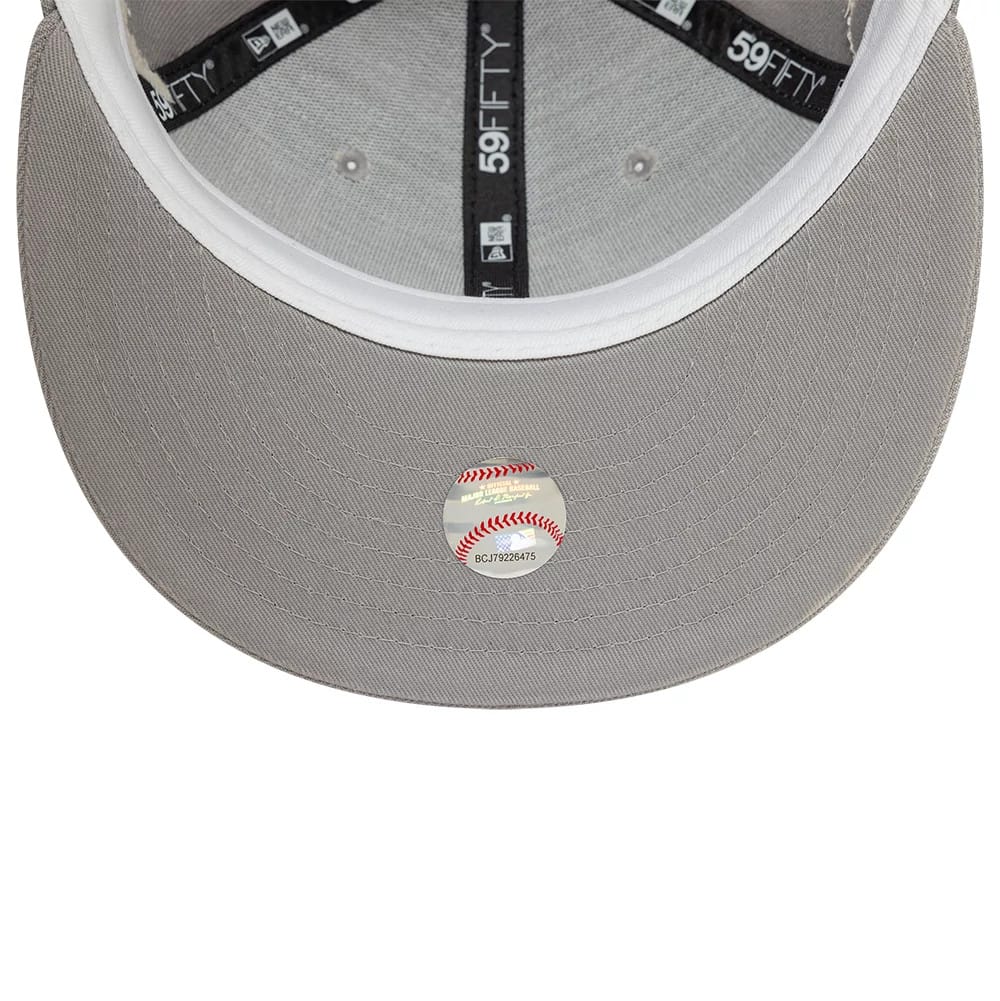 Atlanta Braves MLB Zodiac Grey 59FIFTY Fitted Cap-kentox