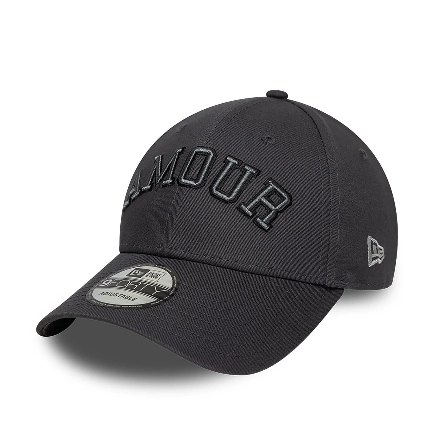 New Era x Zadig&Voltaire Amour Dark Grey 9FORTY Adjustable Cap-kentox