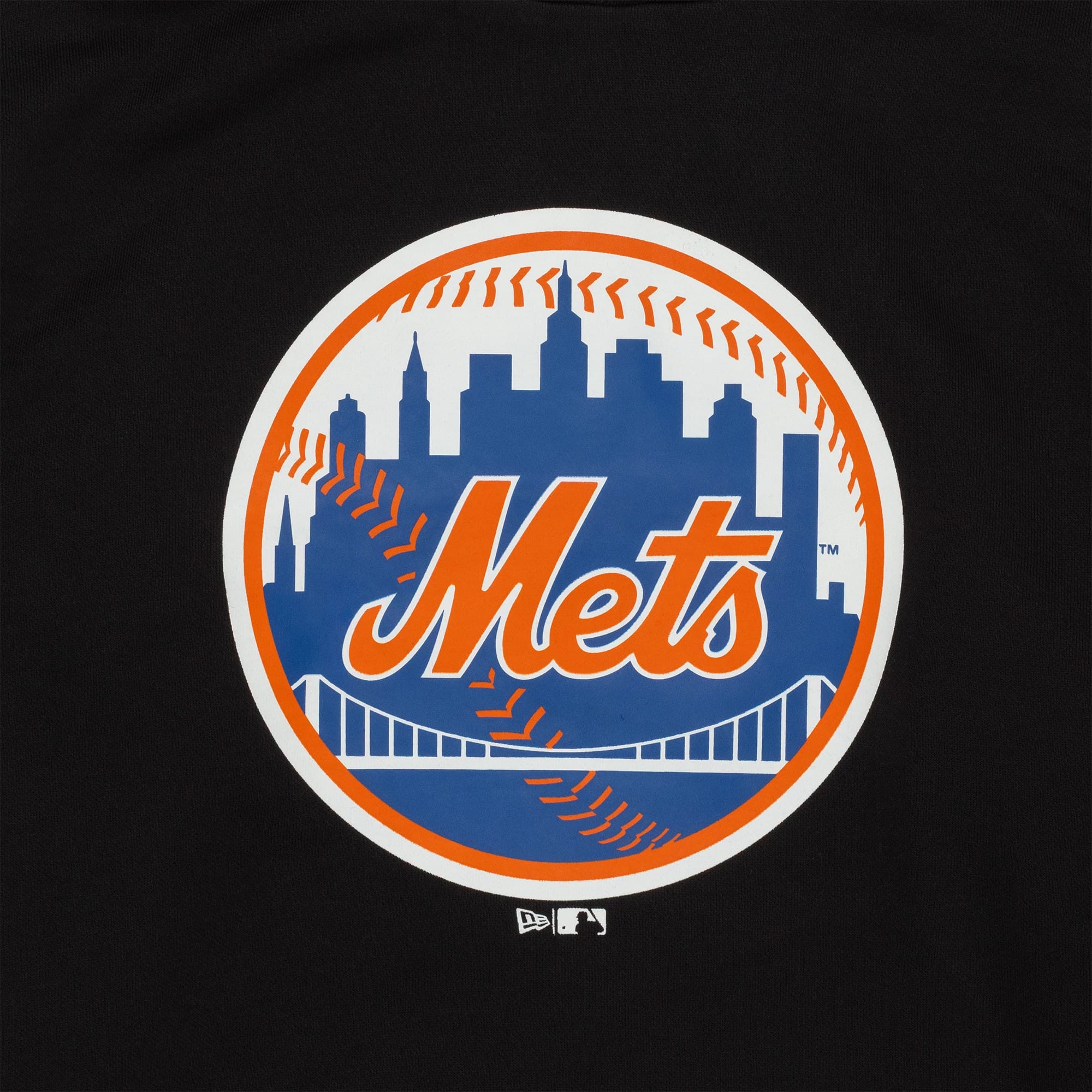 New York Mets MLB Regular Black Pullover Hoodie-kentox